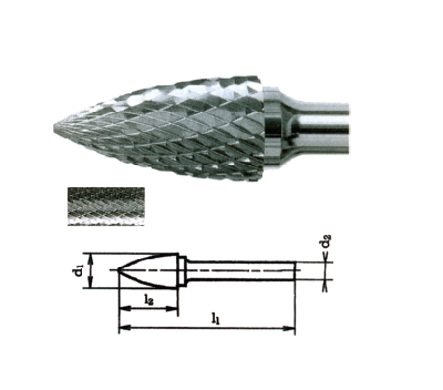 硬质合金钢弧形尖头旋转锉